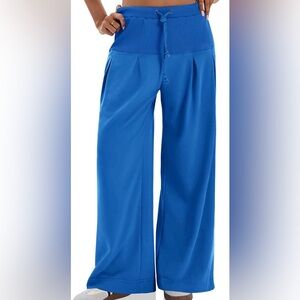 High Waisted Drawstring Palazzo Pants
